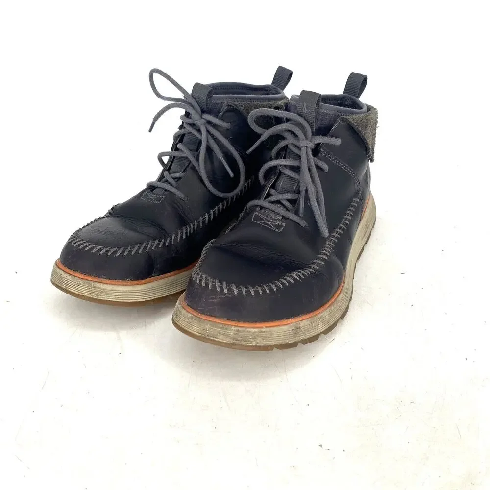 Chaco Dixon Mid Leather Chukka Boots Denim Blue Mens 10.5